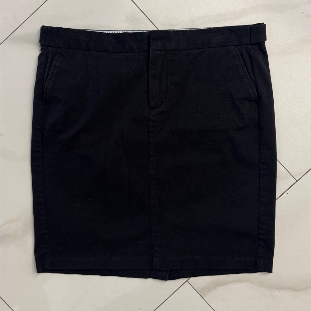 Gap Black Cotton Stretch Mini Skirt.  Sz 10